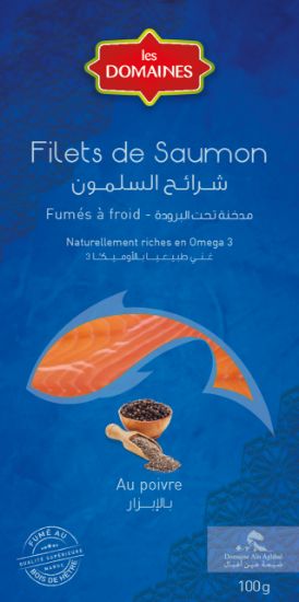 Image de Filet de saumon fumé au poivre