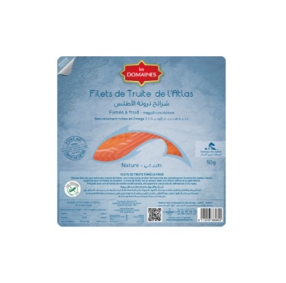 Image de Filet de truite fumée nature (50g)