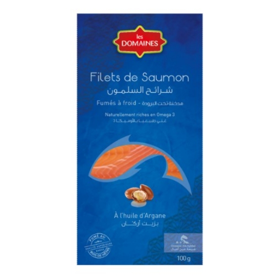 Image de Filet de saumon fumé à l’huile d’argane - (100g)